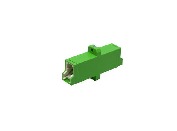 Adapter SM E2000/APC-SPX Green With Flange, Screw mount, Zr. sleeve 